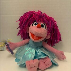 Sesame Place Abby Cadabby Sesame Street 14” Plush Fairy Doll 2008 Nanco